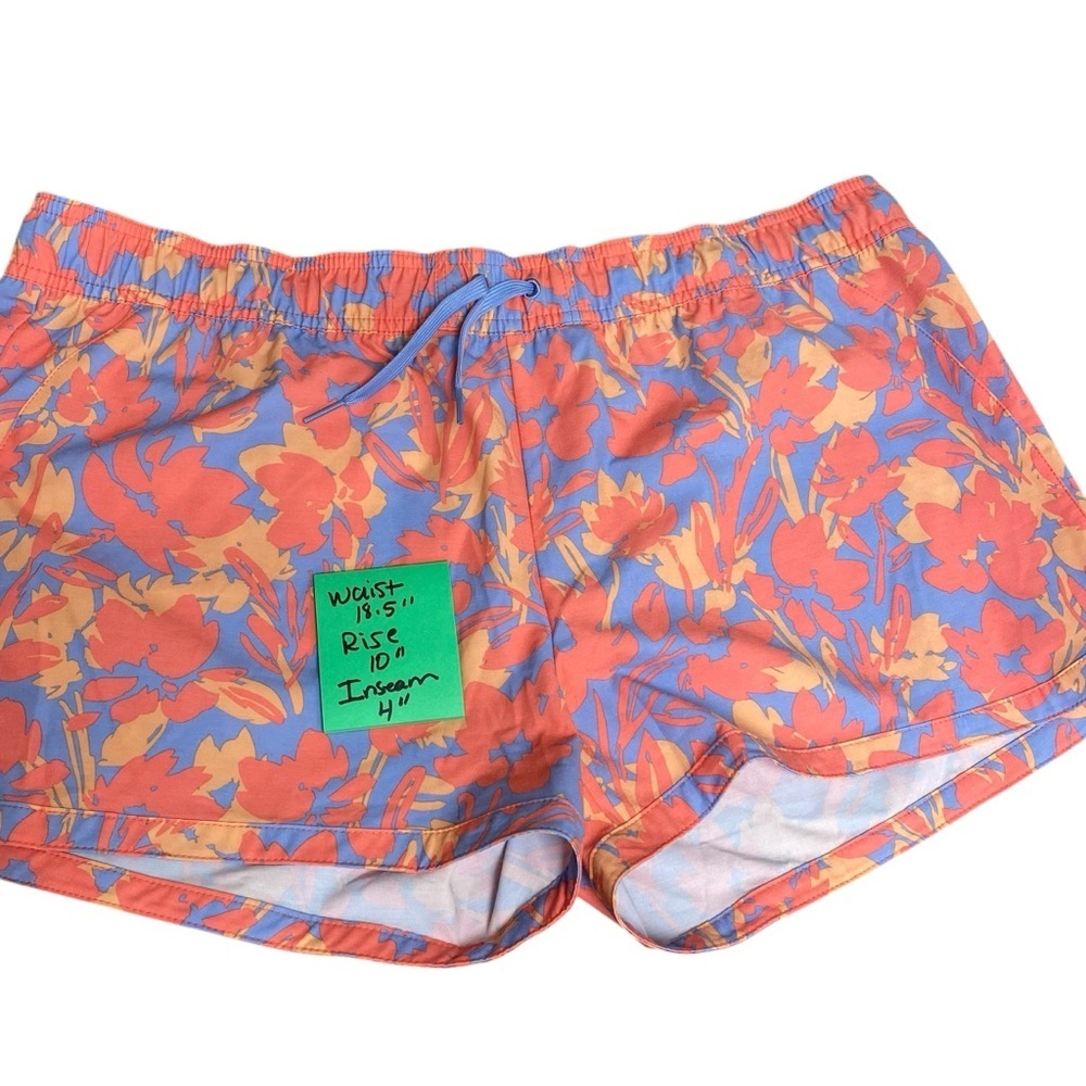 Prana Ladies Orange Athletic Shorts Vibrant Design Lightweight XL - Picture 5 of 9